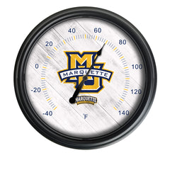 Marquette University Officially Licensed Logo Indoor - Outdoor LED Thermometer