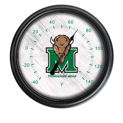 Marshall University Officially Licensed Logo Indoor - Outdoor LED Thermometer