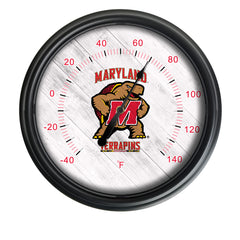 University of Maryland Officially Licensed Logo Indoor - Outdoor LED Thermometer