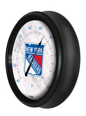 National Hockey Leagues New York Rangers Indoor/Outdoor Thermometer with LED Lights Side View