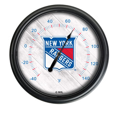 National Hockey Leagues New York Rangers Indoor/Outdoor Thermometer with LED Lights