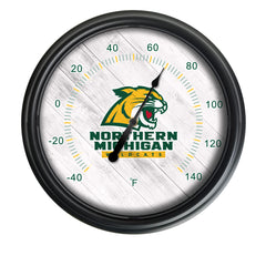 Northern Michigan University Officially Licensed Logo Indoor - Outdoor LED Thermometer