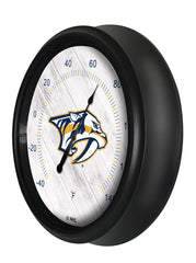National Hockey Leagues Nashville Predators Indoor/Outdoor Thermometer with LED Lights Side View