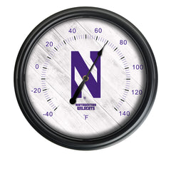Northwestern University Officially Licensed Logo Indoor - Outdoor LED Thermometer