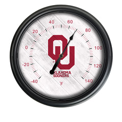 Oklahoma University Officially Licensed Logo Indoor - Outdoor LED Thermometer