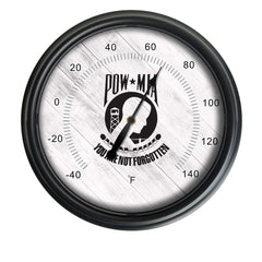 POW/MIA Officially Licensed Logo Indoor - Outdoor LED Thermometer