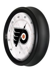 National Hockey Leagues Philadelphia Flyers Indoor/Outdoor Thermometer with LED Lights Side View