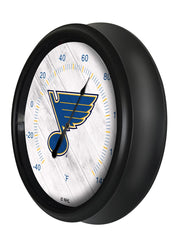National Hockey Leagues St. Louis Blues Indoor/Outdoor Thermometer with LED Lights Side View