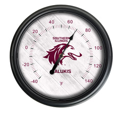 Southern Illinois University Officially Licensed Logo Indoor - Outdoor LED Thermometer