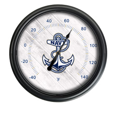 US Naval Academy Officially Licensed Logo Indoor - Outdoor LED Thermometer