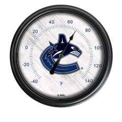 National Hockey Leagues Vancouver Canucks Indoor/Outdoor Thermometer with LED Lights