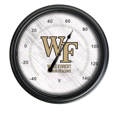 Wake Forest University Officially Licensed Logo Indoor - Outdoor LED Thermometer
