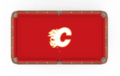 Calgary Flames Pool Table Billiard Cloth