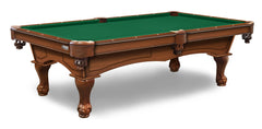 Elite-Pro Tournament Green Non-Logo Billiard Cloth on a Chardonnay Finish Pool Table