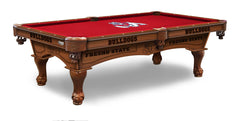 Fresno State Bulldogs Officially Licensed Billiard Table in Chardonnay Finish with Logo Cloth & Claw Legs