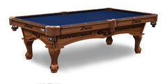 Gonzaga University Officially Licensed Billiard Table in Chardonnay Finish with Plain Cloth & Claw Legs