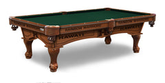 University of Hawaii Officially Licensed Billiard Table in Chardonnay Finish with Plain Cloth & Claw Legs