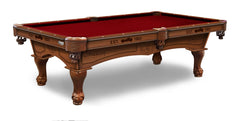 Indian Motorcycle Officially Licensed Billiard Table in Chardonnay Finish with Plain Cloth & Claw Legs