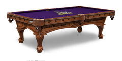 James Madison Dukes Officially Licensed Billiard Table in Chardonnay Finish with Logo Cloth & Claw Legs