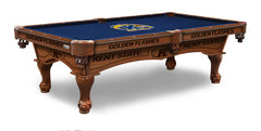Kent State University Officially Licensed Billiard Table in Chardonnay Finish with Logo Cloth & Claw Legs