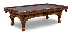 KSU Wildcats Officially Licensed Billiard Table in Chardonnay Finish with Plain Cloth & Claw Legs