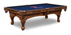 Louisiana Tech Officially Licensed Billiard Table in Chardonnay Finish with Logo Cloth & Claw Legs