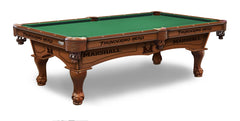 Marshall University Officially Licensed Billiard Table in Chardonnay Finish with Plain Cloth & Claw Legs