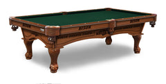 NDSU Bison Officially Licensed Billiard Table in Chardonnay Finish with Logo Cloth & Claw Legs