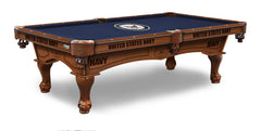 United States Navy Officially Licensed Billiard Table in Chardonnay Finish with Logo Cloth & Claw Legs