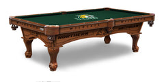 NMU Wildcats Officially Licensed Billiard Table in Chardonnay Finish with Logo Cloth & Claw Legs