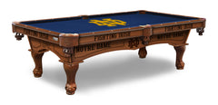 Notre Dame Officially Licensed Billiard Table in Chardonnay Finish with Logo Cloth & Claw Legs