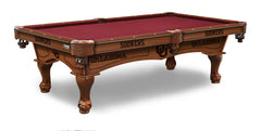 Oklahoma Sooners Officially Licensed Billiard Table in Chardonnay Finish with Plain Cloth & Claw Legs