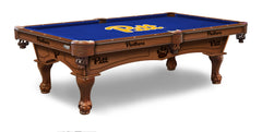 Pittsburgh Panthers Officially Licensed Billiard Table in Chardonnay Finish with Logo Cloth & Claw Legs