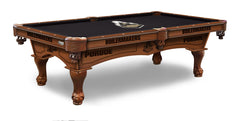 Purdue Boilermakers Officially Licensed Billiard Table in Chardonnay Finish with Logo Cloth & Claw Legs