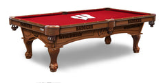 University of Wisconsin Officially Licensed Billiard Table in Chardonnay Finish with Logo Cloth & Claw Legs