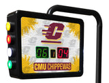 Central Michigan Chippewas Laser Engraved Shuffleboard Table | Game Room Tables