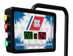US Coast Guard Logo Electronic Shuffleboard Table Scoring Unit Close Up