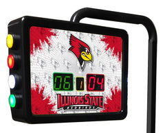 Illinois State University Redbirds Logo Electronic Shuffleboard Table Scoring unit Close Up