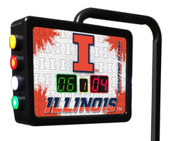 University of Illinois Fighting Illini Logo Electronic Shuffleboard Table Scoring Unit Close Up