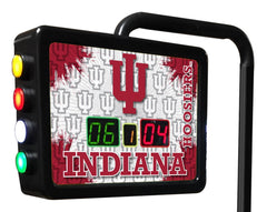Indiana University Hoosiers Logo Electronic Shuffleboard Table Scoring Unit Close Up