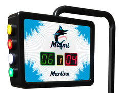 Miami Marlins MLB Electronic Shuffleboard Table Scoring Unit