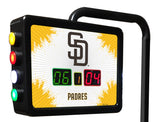 San Diego Padres Major League Baseball Laser Engraved Shuffleboard Table