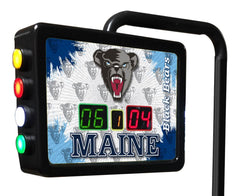 University of Maine Black Bears Logo Electronic Shuffleboard Table Scoring Unit Close Up
