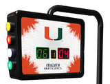 Miami Hurricanes Laser Engraved Shuffleboard Table | Game Room Tables