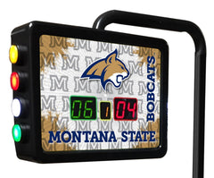Montana State University Bobcats Logo Electronic Shuffleboard Table Scoring Unit Close Up