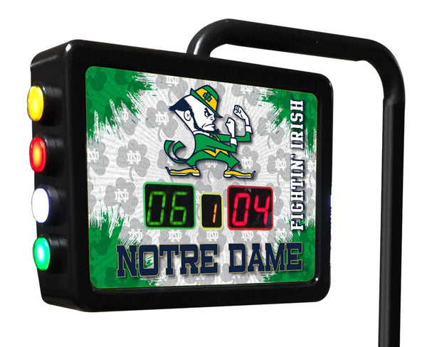 Notre Dame Leprechaun Electronic Shuffleboard Table Scoreboard