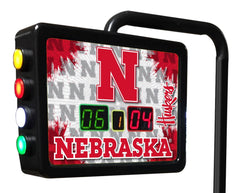 University of Nebraska Huskers Logo Electronic Shuffleboard Table Scoring Unit Close up