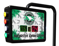 University of North Dakota Fighting Hawks Logo Electronic Shuffleboard Table Scoring Unit Close Up