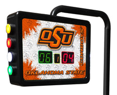 Oklahoma State University Cowboys Logo Electronic Shuffleboard Table Scoring Unit Close Up