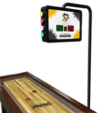 Pittsburgh Penguins Shuffleboard Table | Laser Engraved Logo Shuffleboard Table